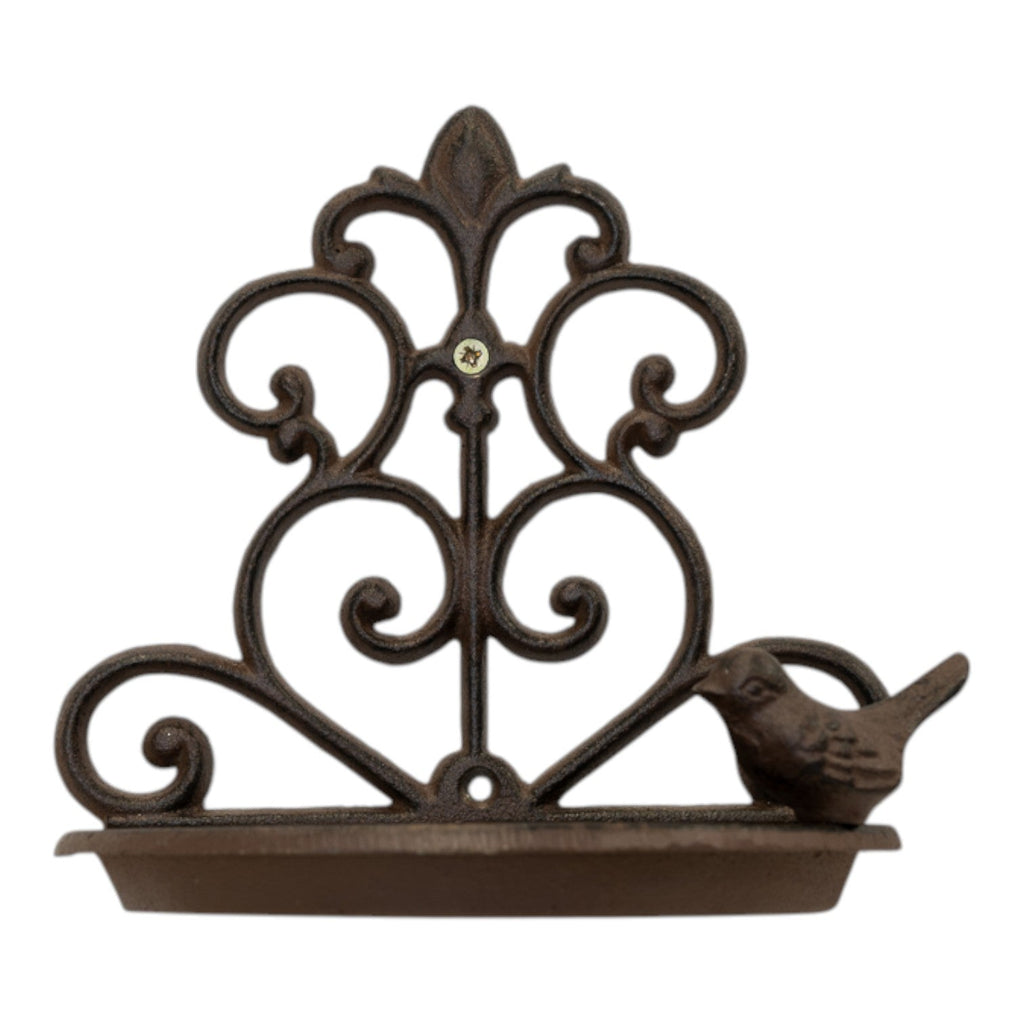 Cast Iron Bird Feeder 18cm X 10cm X 18cm